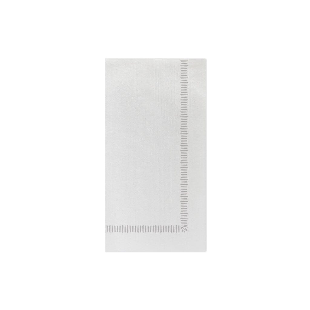 Vietri Papersoft Napkins Fringe Light Gray Guest Towels Napkins Vietri 