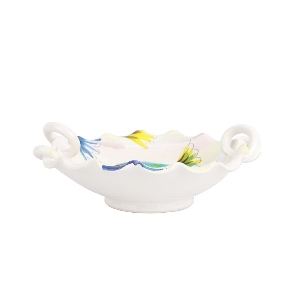 Vietri Pesci Colorati Handled Scallop Bowl Bowls Vietri 