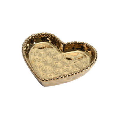 Pampa Bay Love Is In The Air Mini Heart Dish, Gold Dinnerware Pampa Bay 