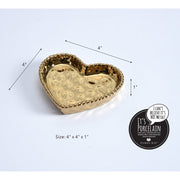 Pampa Bay Love Is In The Air Mini Heart Dish, Gold Dinnerware Pampa Bay 