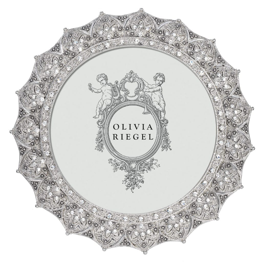 Olivia Riegel Silver Windsor 4" Round Frame Picture Frames Olivia Riegel 