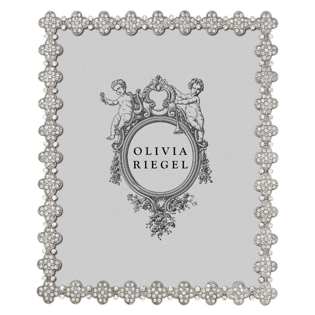 Olivia Riegel Silver Pave Clover 8" x 10" Frame Picture Frames Olivia Riegel 