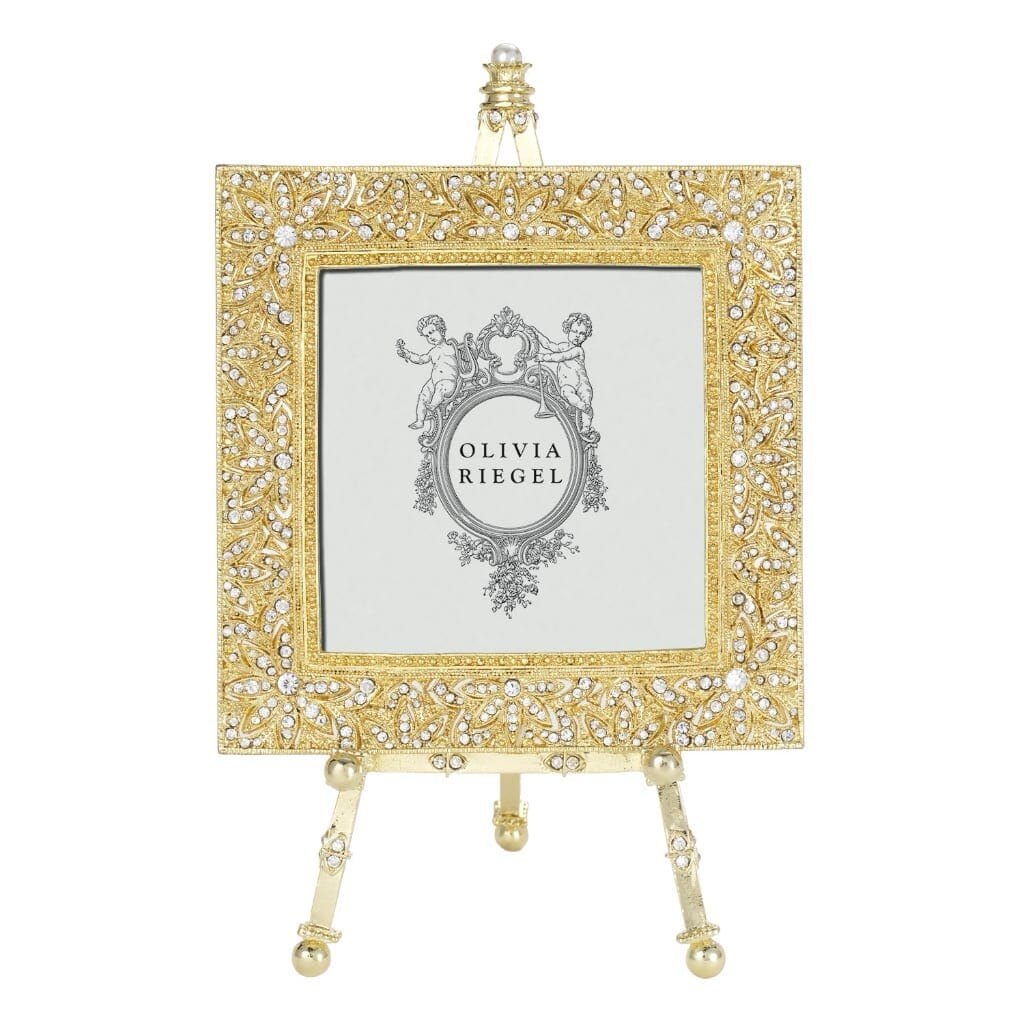 Olivia Riegel Gold Windsor 4" x 4" Frame on Easel Picture Frames Olivia Riegel 