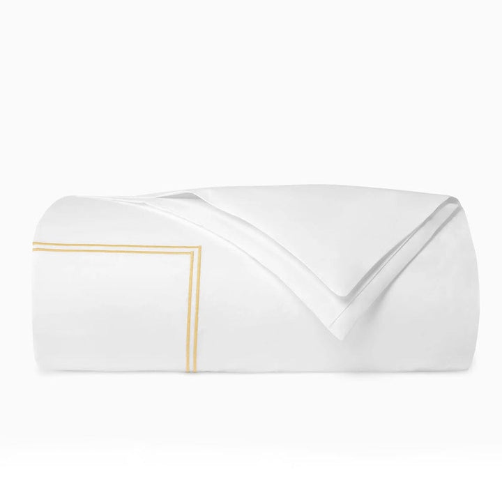 Sferra Grande Hotel King Duvet Cover 106" x 92" Bedding Sferra WHITE/BANANA 