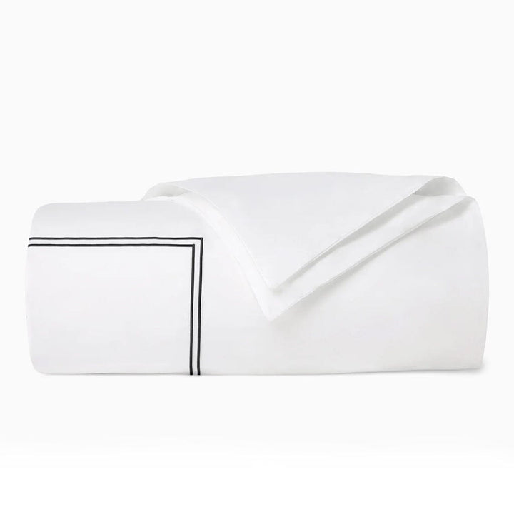 Sferra Grande Hotel King Duvet Cover 106" x 92" Bedding Sferra WHITE/BLACK 