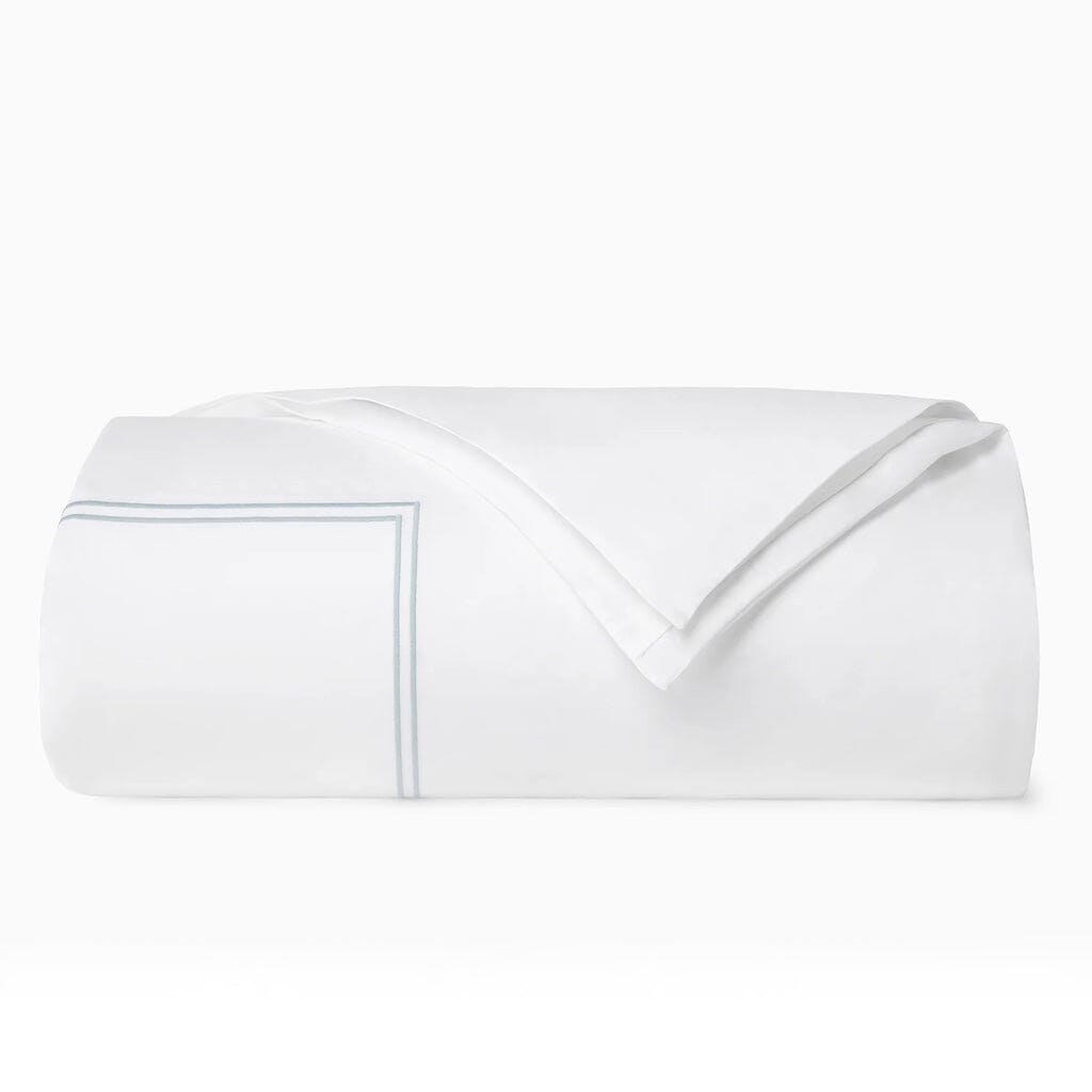 Sferra Grande Hotel King Duvet Cover 106" x 92" Bedding Sferra WHITE/BLUE 