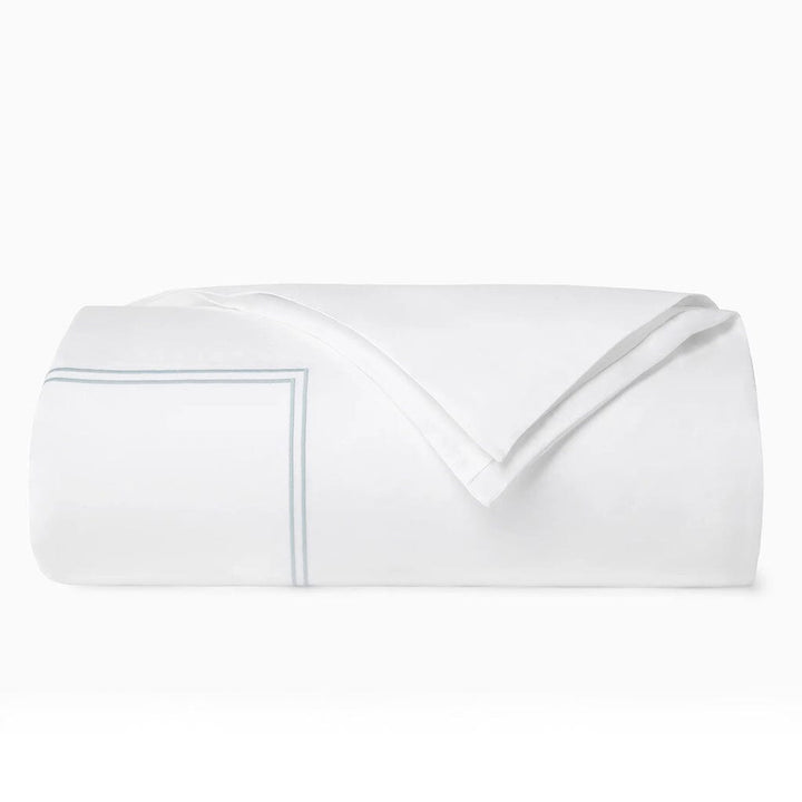 Sferra Grande Hotel King Duvet Cover 106" x 92" Bedding Sferra WHITE/BLUE 