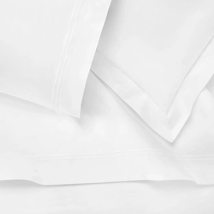 Sferra Grande Hotel Twin Flat Sheet 74" x 114" Bedding Sferra WHITE/WHITE 