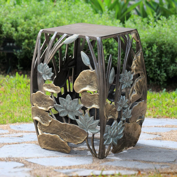 SPI Garden Water Lilies Garden Stool & Table Stool SPI 