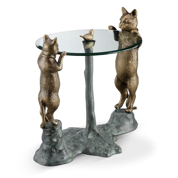 SPI Home Curious Cats End Table Tables SPI 