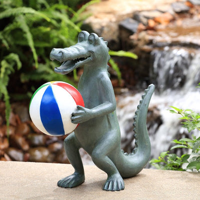 SPI Garden Beach Play Gator Sculpture Sculptures SPI 