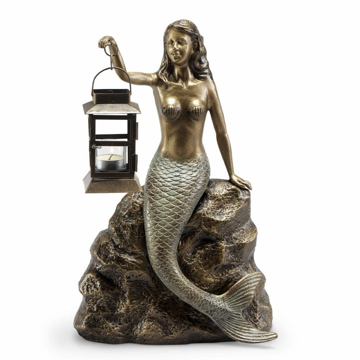 SPI Garden Beachside Mermaid Lantern Sculptures SPI 