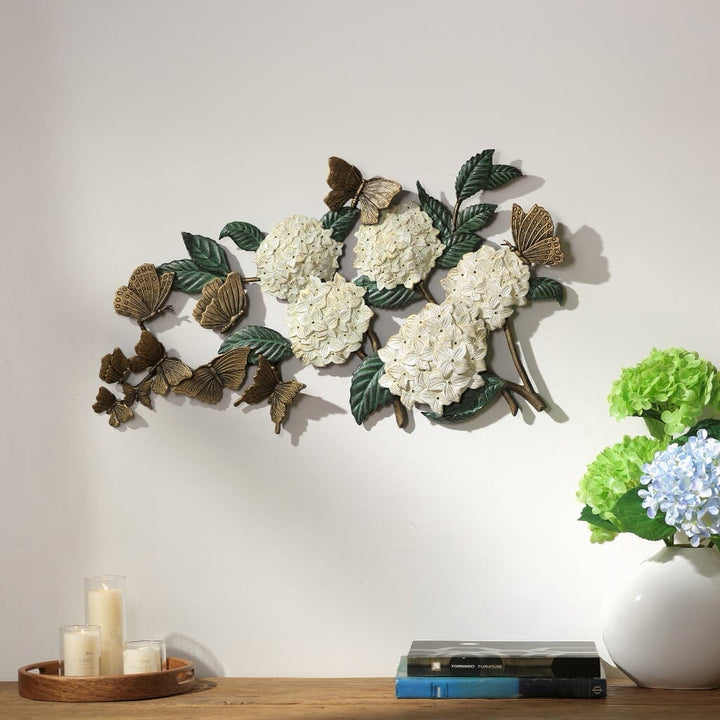 SPI Garden Hydrangea & Butterfly Wall Hanging Wall Art SPI 