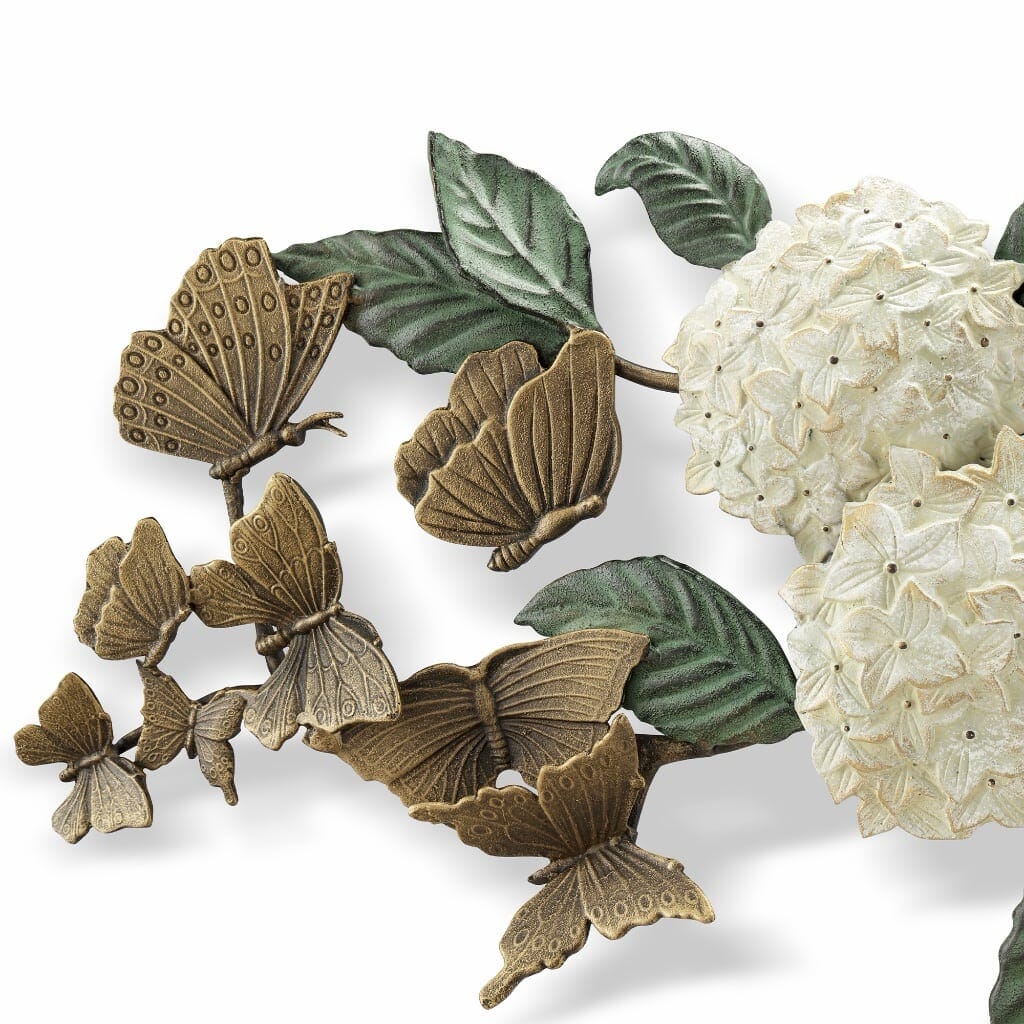 SPI Garden Hydrangea & Butterfly Wall Hanging Wall Art SPI 