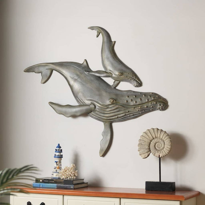 SPI Garden First Surfacing Whale Wall Plaque Wall Art SPI 