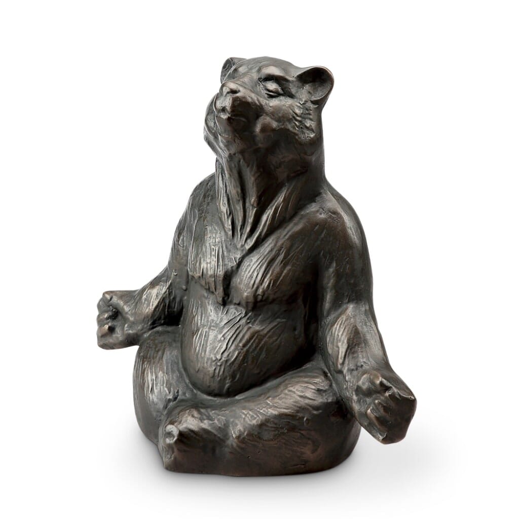 SPI Garden Contented Yoga Bear Sculpture Sculptures SPI 