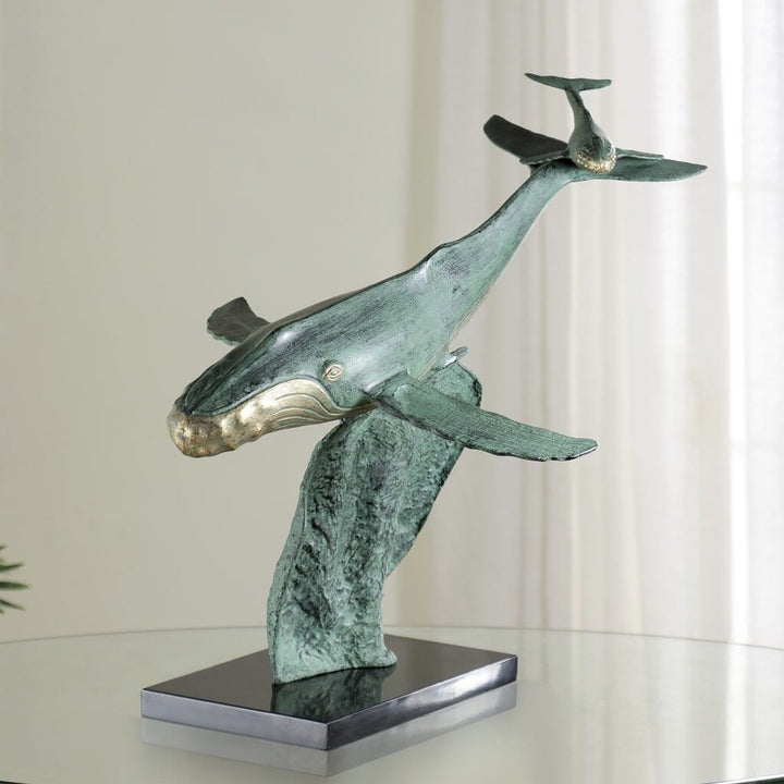 SPI Gallery Diving Lesson Humpback Whale Sculpture Sculptures SPI 