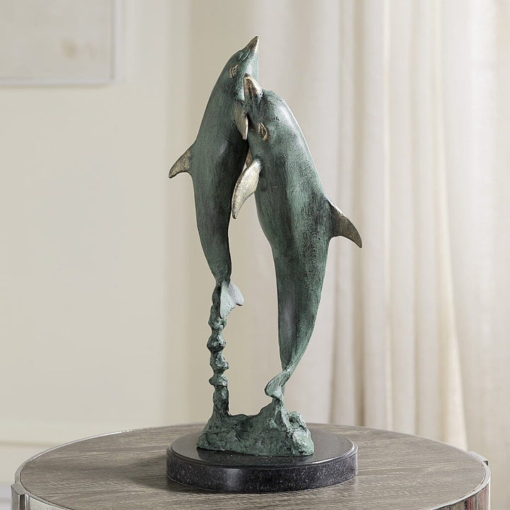 SPI Gallery Flirty Dolphin Duo Sculpture Sculptures SPI 