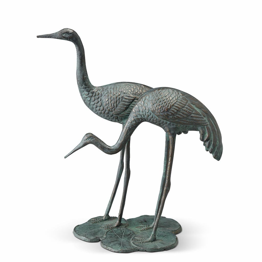 SPI Garden Coastside Crane Pair Sculpture Sculptures SPI 