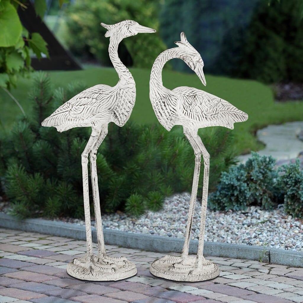 SPI Garden Courting Egrets Set of 2 Sculptures SPI 