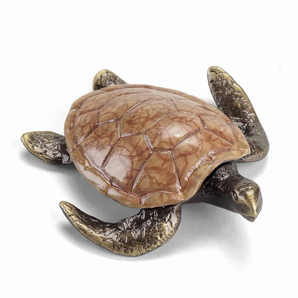 SPI Gallery Alex the Turtle In Cast Aluminum Sculptures SPI 