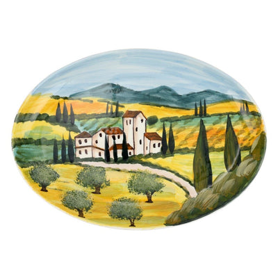 Vietri Terra Toscana Oval Platter Platters Vietri 