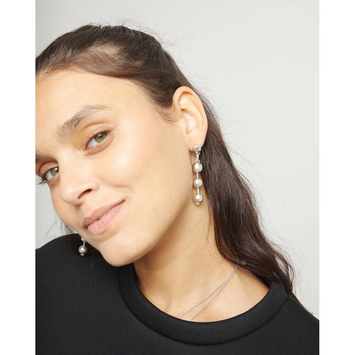 UNOde50 Palpito Bead Drop Earrings Silver Earrings UNOde50 