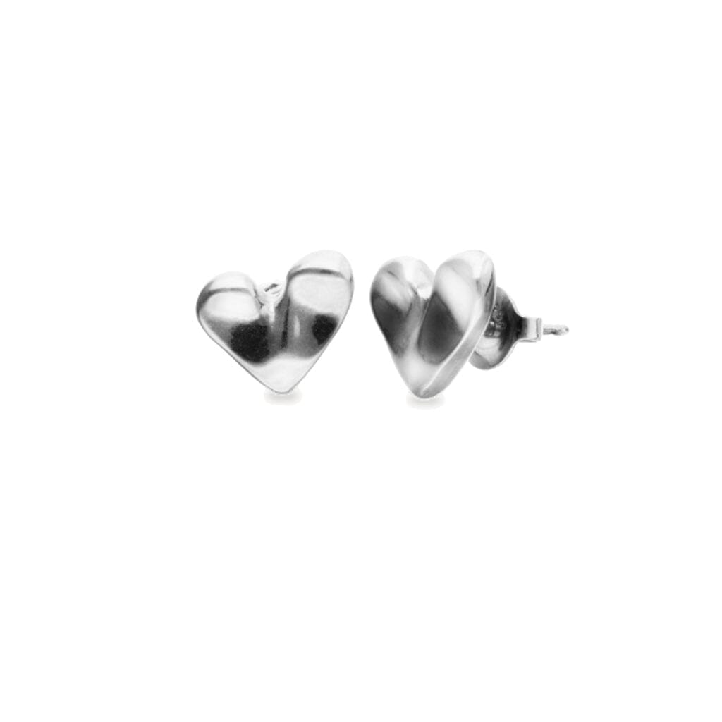 UNOde50 Palpito Heart Stud Earrings Silver Earrings UNOde50 