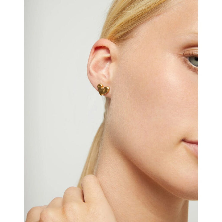 UNOde50 Palpito Heart Stud Earrings Gold Earrings UNOde50 
