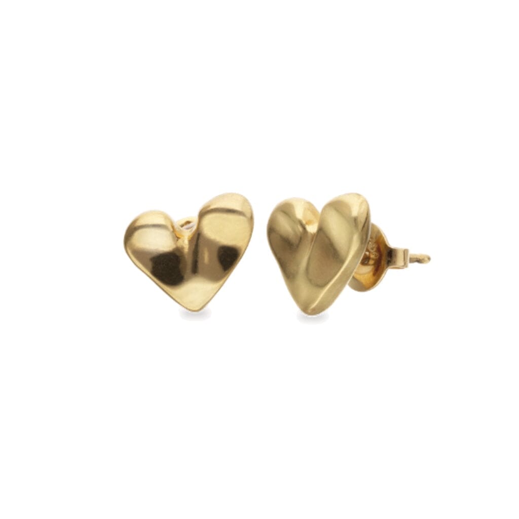 UNOde50 Palpito Heart Stud Earrings Gold Earrings UNOde50 