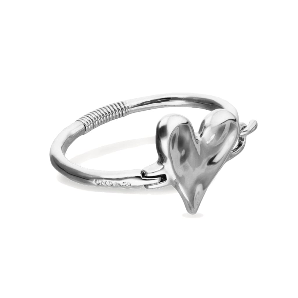 UNOde50 Palpito Heart Bangle Bracelet - Silver Bracelets UNOde50 