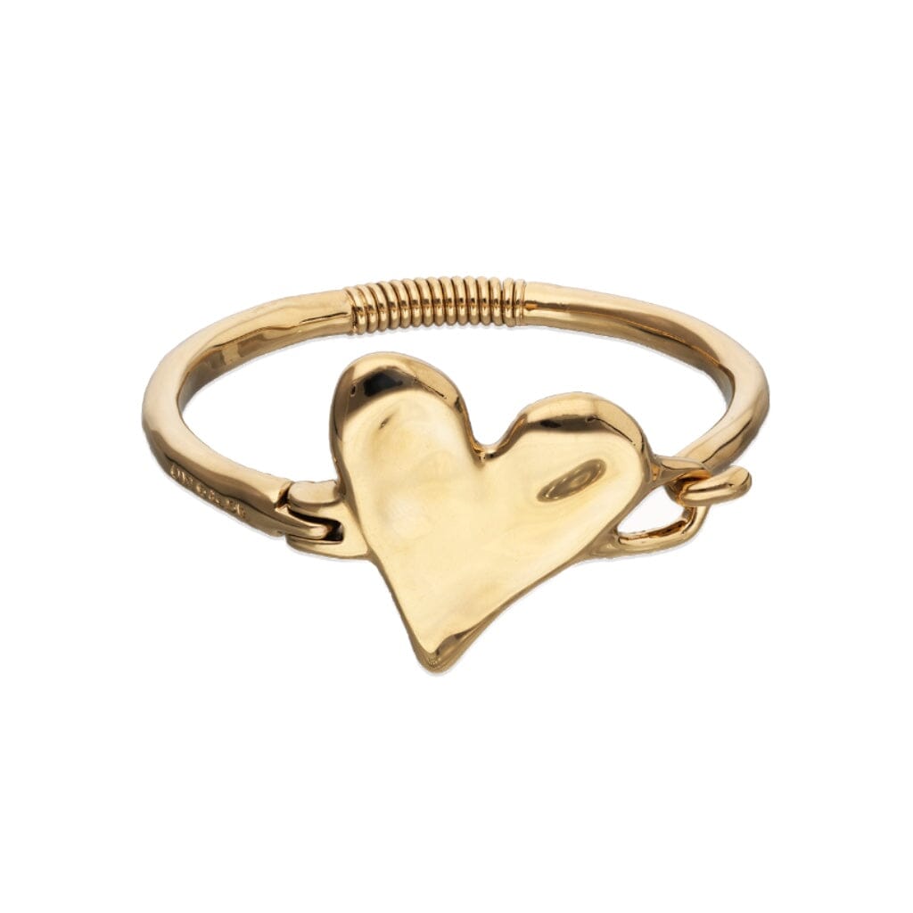 UNOde50 Palpito Heart Bangle Bracelet - Gold Bracelets UNOde50 M (6.1”) 
