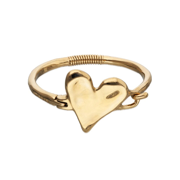 UNOde50 Palpito Heart Bangle Bracelet - Gold Bracelets UNOde50 M (6.1”) 