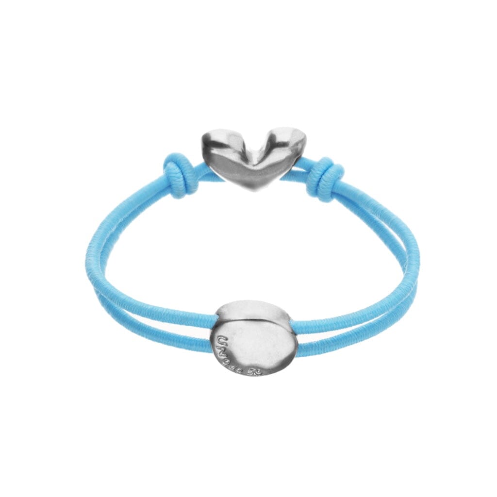 UNOde50 Palpito Blue Elastic Thread Bracelet Silver Bracelets UNOde50 