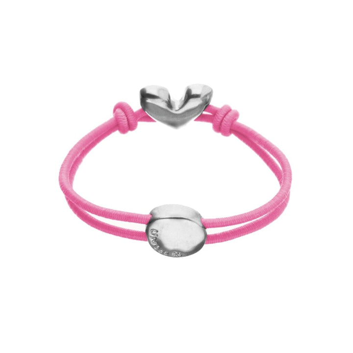 UNOde50 Palpito Pink Elastic Thread Bracelet Silver Bracelets UNOde50 