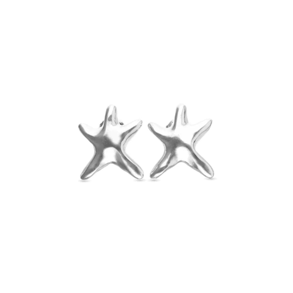 UNOde50 Arcadia Star Starfish Stud Earrings Silver Earrings UNOde50 