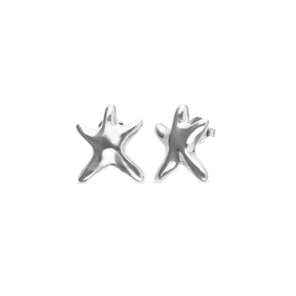 UNOde50 Arcadia Star Starfish Stud Earrings Silver Earrings UNOde50 