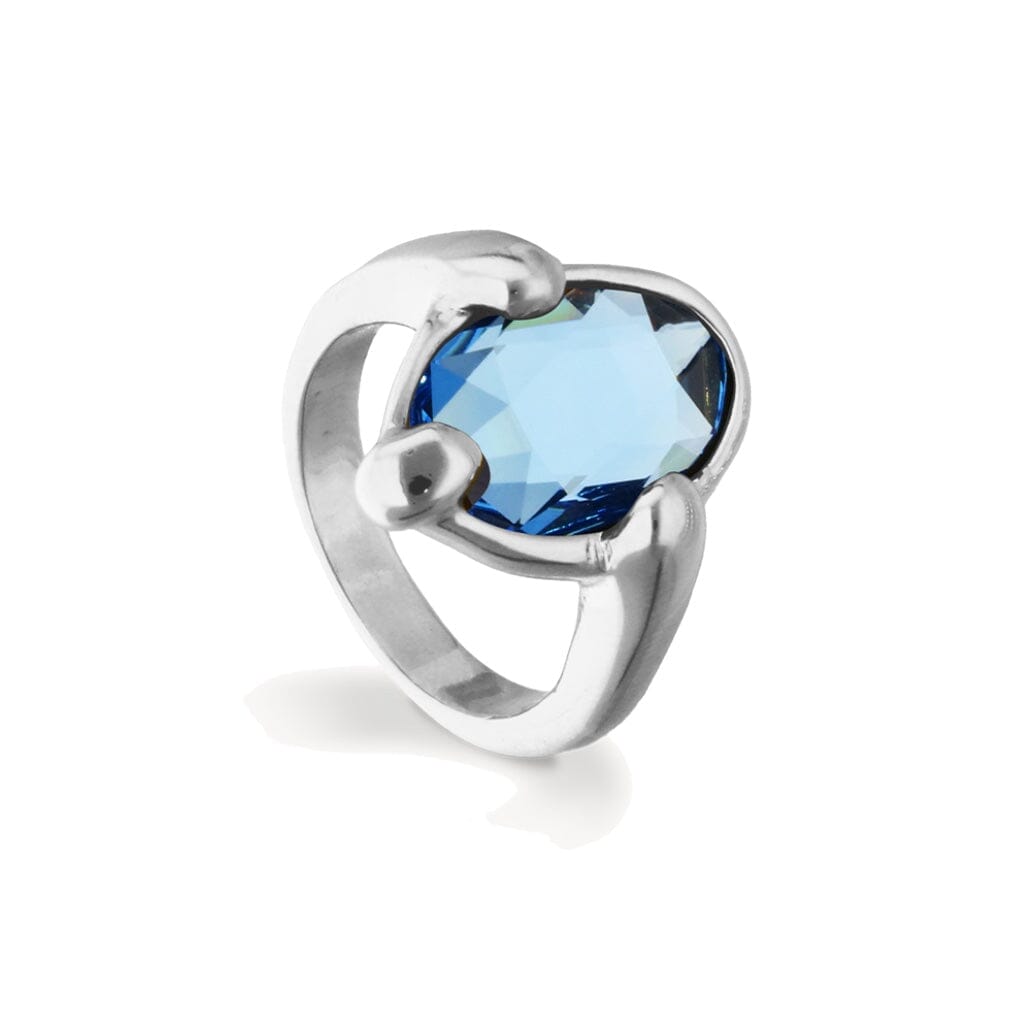 UNOde50 Ser Deslumbrante Blue Crystal Ring Silver Rings UNOde50 