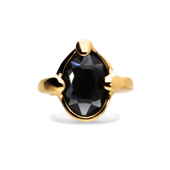 UNOde50 Ser Deslumbrante Black Crystal Ring Gold Rings UNOde50 6 