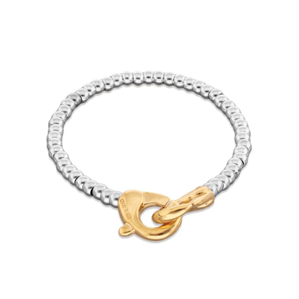 UNOde50 Ser Inseparable Two-Tone Beaded Bracelet Bracelets UNOde50 M (6.1”) 