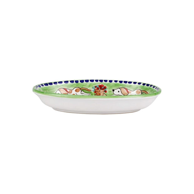 Vietri Campagna Cane Small Oval Tray Dinnerware Vietri 