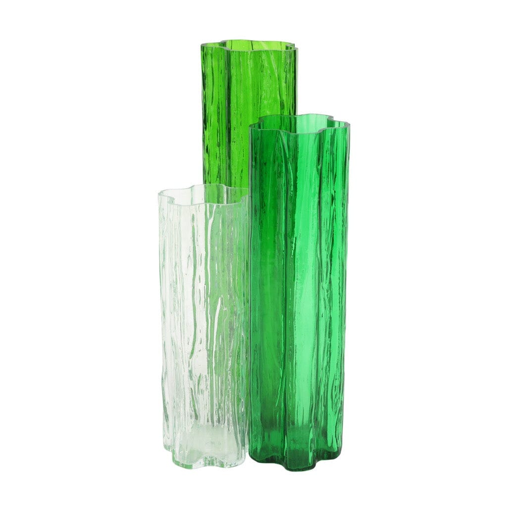 Vietri Flora Glass Green Vase Vases Vietri 