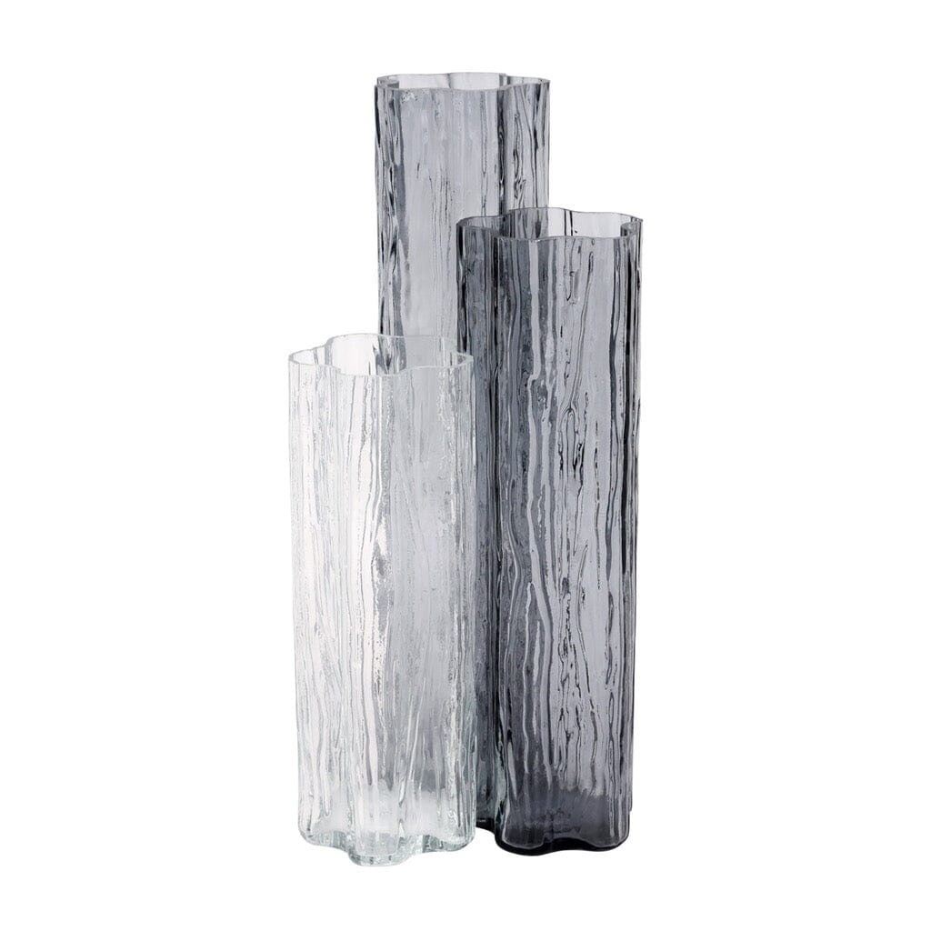 Vietri Flora Glass Gray Vase Vases Vietri 