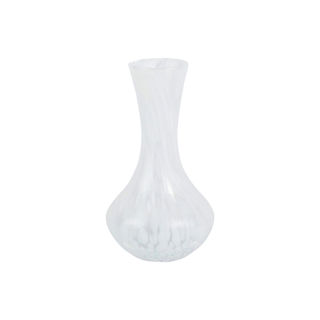 Vietri Nuvola White Small Fluted Vase Vases Vietri 