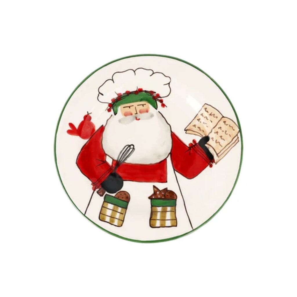 Vietri Old St. Nick 2025 Limited Edition Salad Plate Dinnerware Vietri 