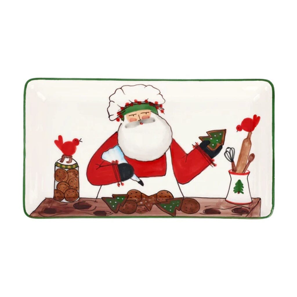 Vietri Old St. Nick 2025 Limited Edition Rectangular Platter Platters Vietri 