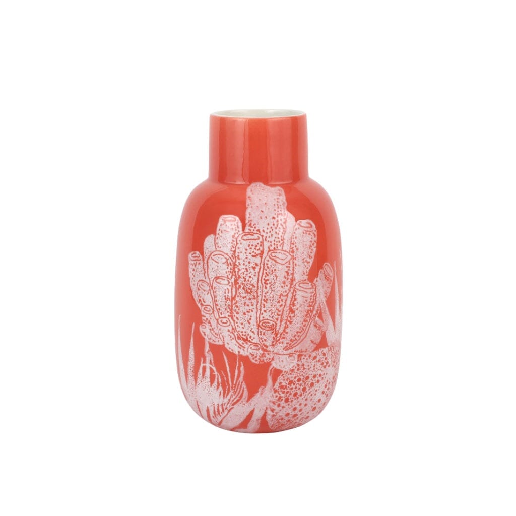 Vietri Reef Coral Fluted Vase Vases Vietri 