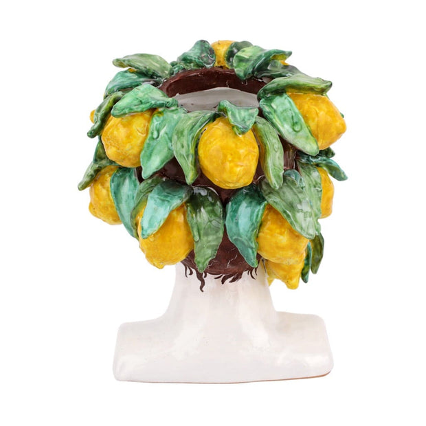 Vietri Sicilian Heads - Lemons Head Sculptures Vietri 