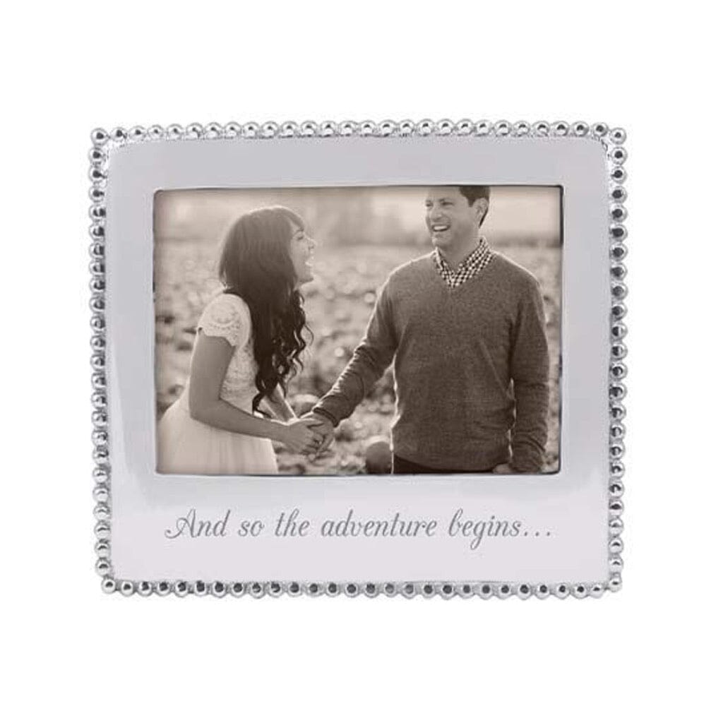 Mariposa AND SO THE ADVENTURE BEGINS Beaded 5" x 7" Frame Picture Frames Mariposa 