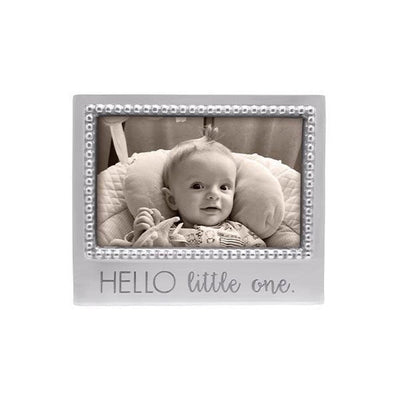 Mariposa HELLO LITTLE ONE Beaded 4" x 6" Frame Picture Frames Mariposa 